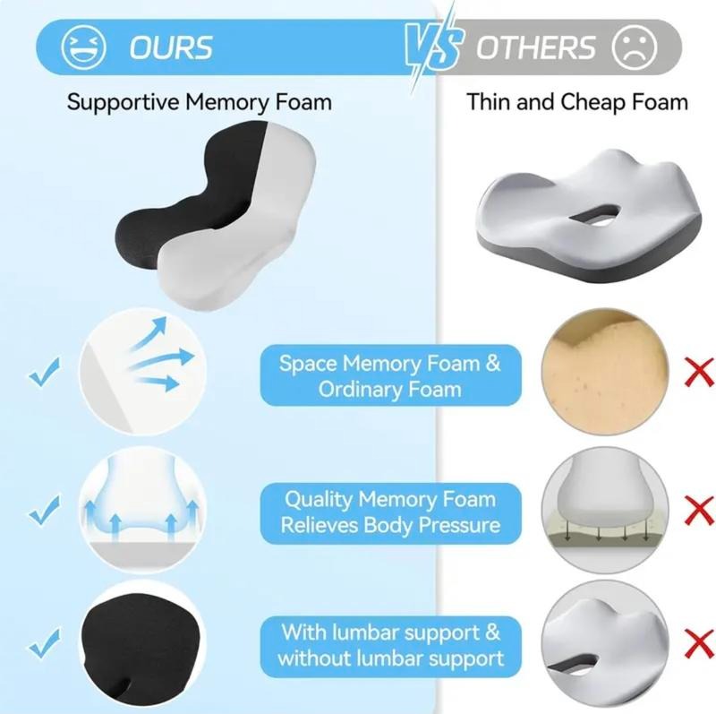 Supportive memory foam versus thin foam